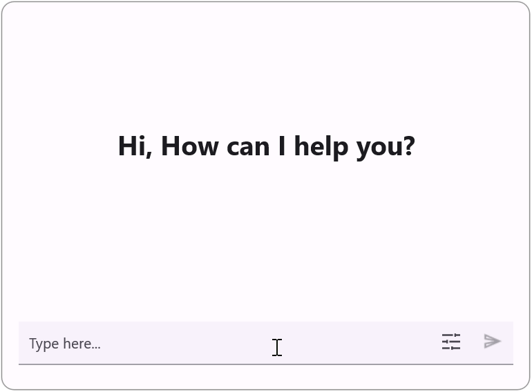 .NET MAUI AssistView AI suggestion dropdown